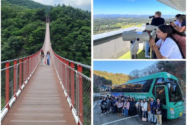 Best DMZ Tour Korea from Seoul (Red Suspension Bridge)